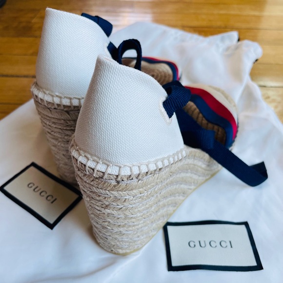 Gucci Sylvie Ankle-Tie Espadrille - Picture 4 of 7